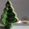 Galleta arbolito de navidad 3D con royal icing