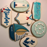 Collage de galletas tematica navegación